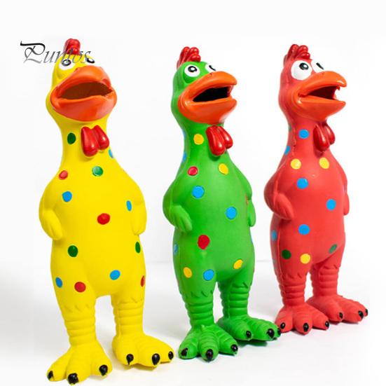 Dog Toy Pet Screaming Chicken Squeeze Sound Chew Latex Chewing Training Supplies