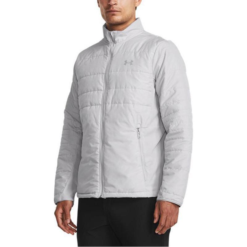Under Armour Jackets Men's Gray Stand Collar Moderate Other 1378057-014