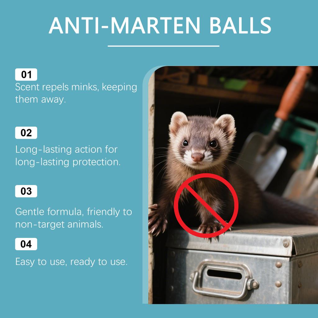 Anti-mink Balls *4 Pieces For And Long-term Anti-mink Car, Suitable For Car, Kitchen Mink