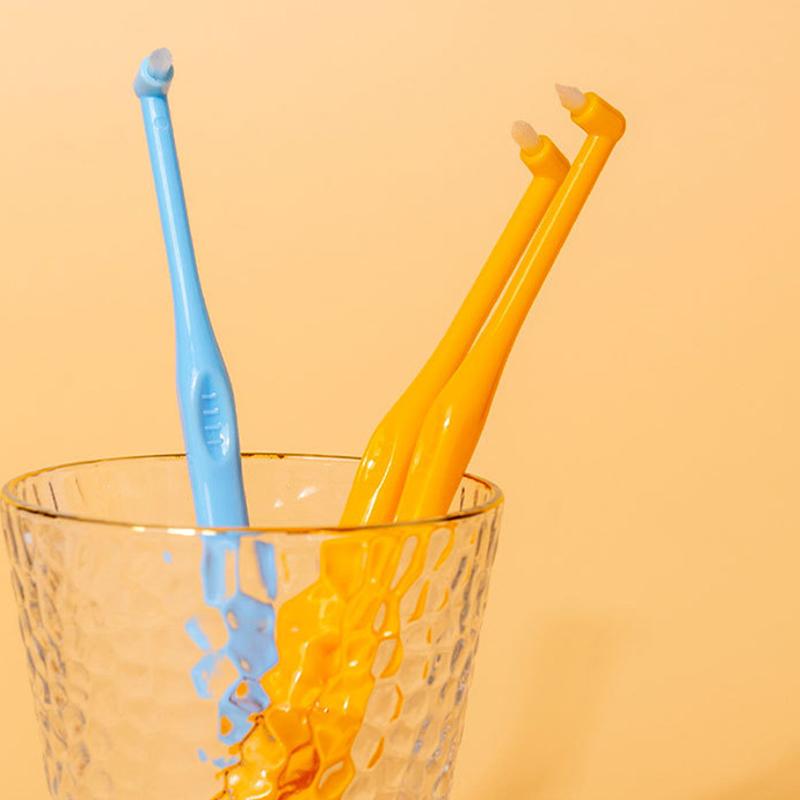 Small Head Single-Beam Teeth Cleaning Toothbrush Interdental Brush Soft Hair Implant Adult Oral Care Tools Deep Oral Cleaning