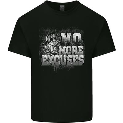 No Excuses Gym Training Top Bodybuilding Unisexs Light Cotton TShirt