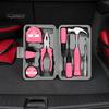 Carbon Steel Hand Tools for DIY Projects 13Pcs Household Tool Set, Kit with Storage Case, Complete Assortment Portable Set Emergency Repairs