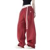 Unisexowe Spodnie Dresowe do Tańca Jazzowego w Stylu Amerykańskim Retro - Luźne Spodnie w Stylu Hip-Hop