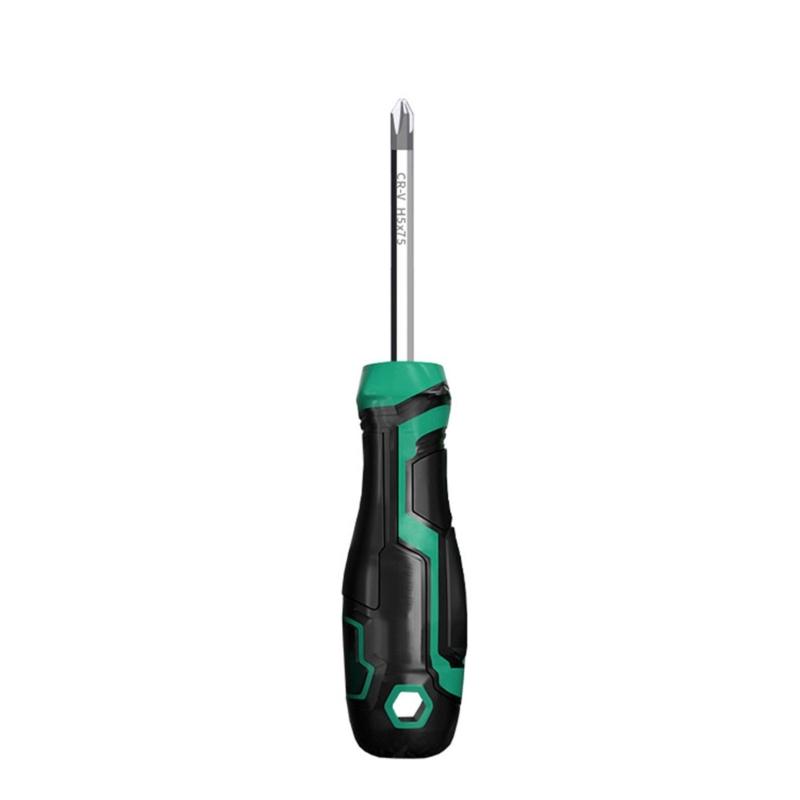 

Long Magnetic Crossing Screwdriver Rubber Handle Magnetic Screwdriver Installation and Disassembly Repair Tool 75mm/100mm