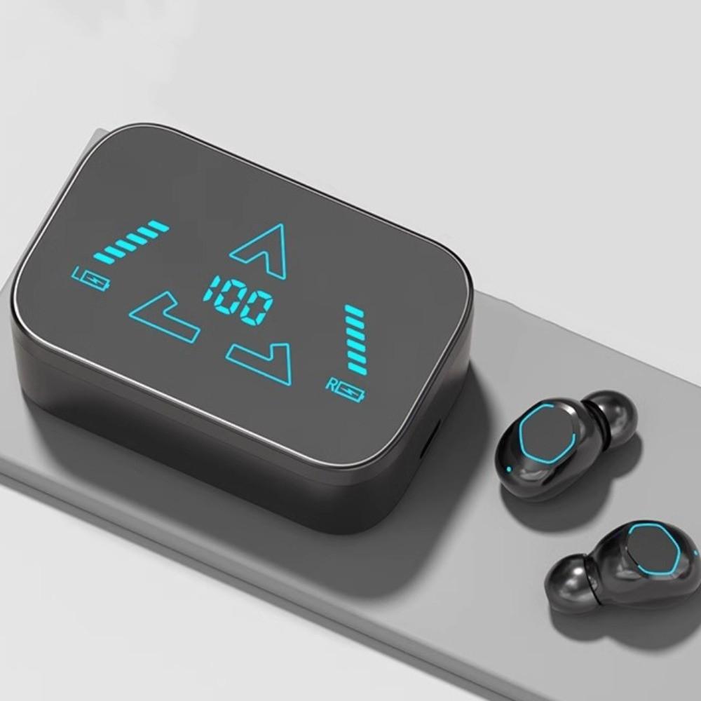 Noise Reduction Wireless Bluetooth Earphones LED Display Bluetooth Headphone Listening Music