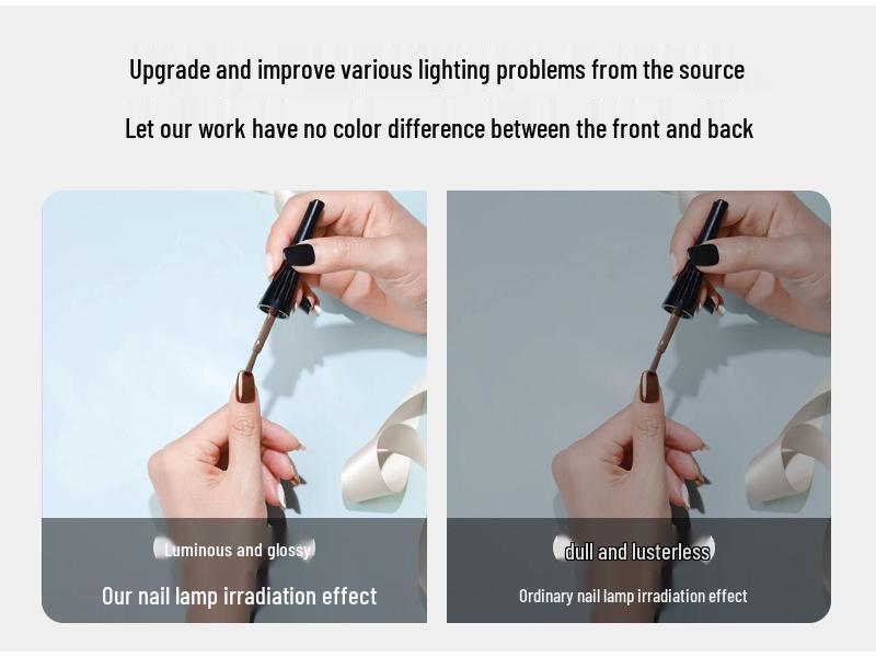 Half-Moon Shadowless Nail and Beauty Desk Lamp with Diamond Stand