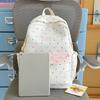 Student Schoolbag Large Capacity Multi-Function Backpack Dot Bow Print Women's Lightweight Backpack