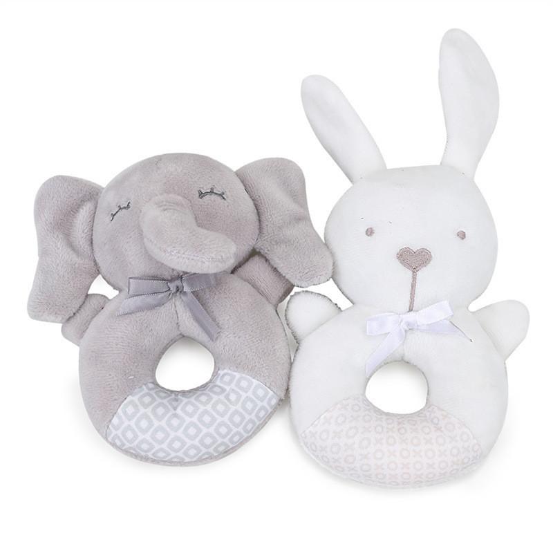 Baby Soft Plush Rattle Toy With Bb Call For Newborn Sensory Development