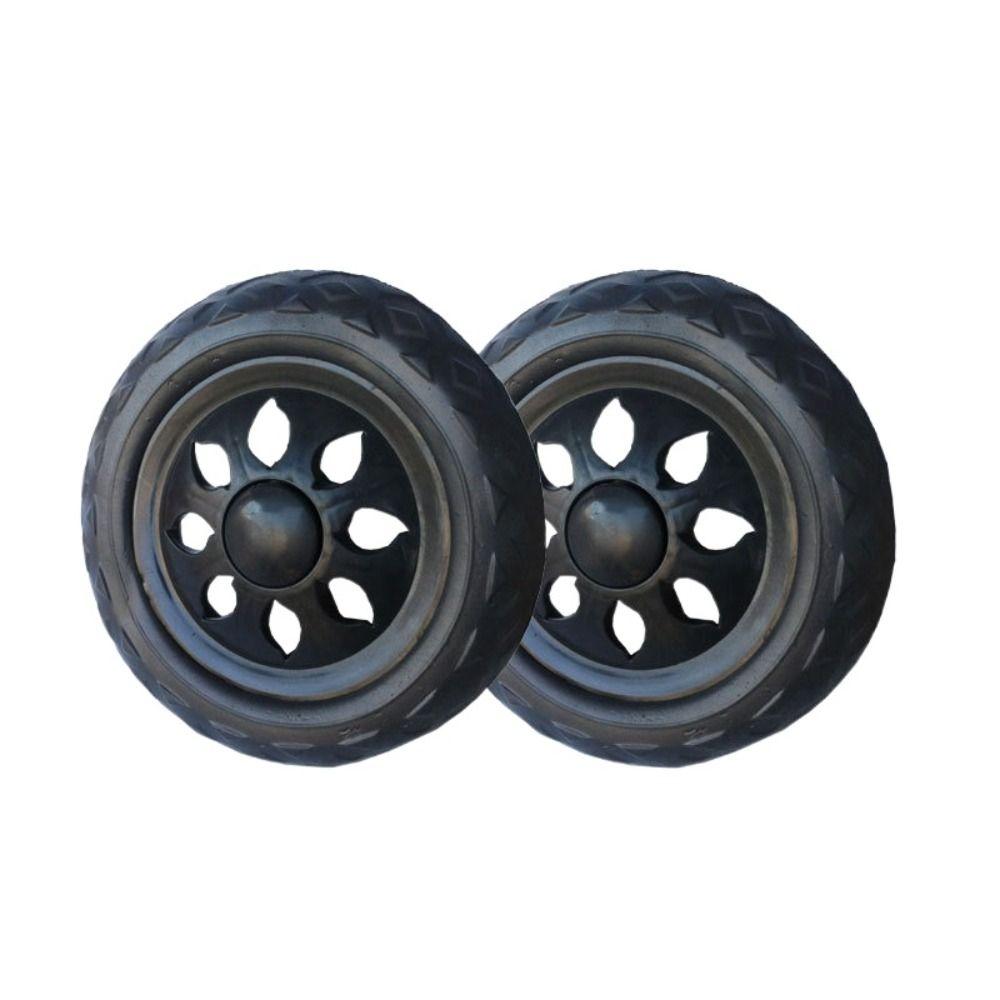 Roues de chariot de courses antidérapantes, 2 pièces, en caoutchouc EVA moussant, roulette de voyage, petite remorque