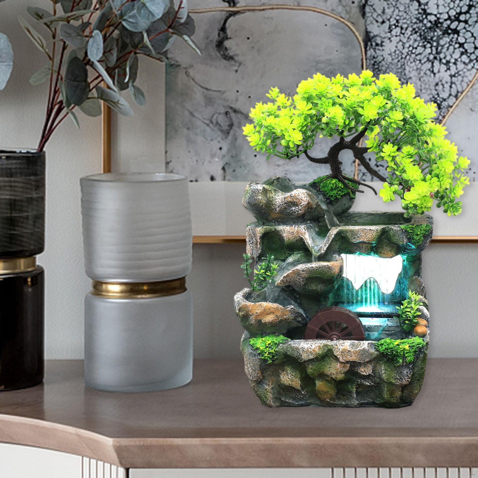 

Indoor Water Fountains Rockery Tabletop Waterfall Fountain Decoration