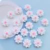 60Pcs Cute Mixed Mini Little White Flowers Flat Back Resin Cabochons Scrapbooking DIY Jewelry Craft Decoration Accessories H220