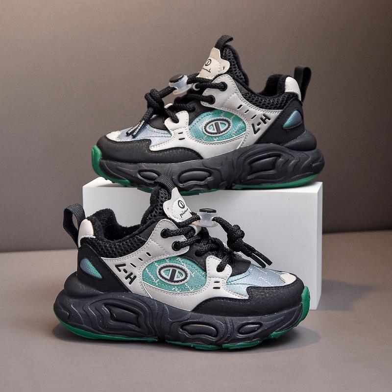 2025 Jungen- und Mädchen-Fleece-gefütterte Sneakers - Herbst-/Winterschuhe für mittlere und große Kinder