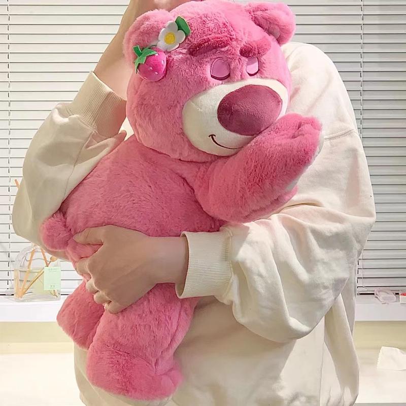 Strawberry Bear Plush Toy - Hugging Doll Gift for Qixi Festival
