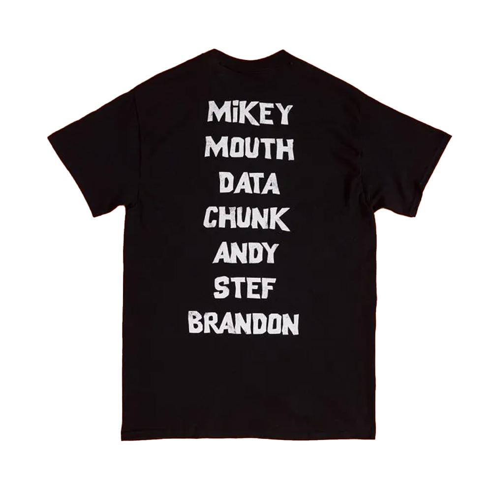 The Goonies Unisex Adult Cast Names Back Print T-Shirt