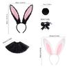 Rabbit Cosplay Props Headband Cute Costume Accessories Party Dressing Supplies Fancy Easter Cosplay Animal Costume Set