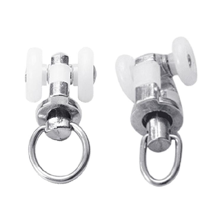 20PCS Aluminum Curtain Gliders Curtain Movement Rollers For Homes and Hotel Setting Noise Reduction Curtain Tracks