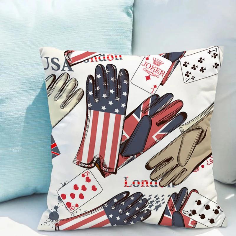 British Style London Cushion Covers Pillow Cases Decorative Sofa Cushions Sleeping Pillows Room Decor Pillowcases Cover