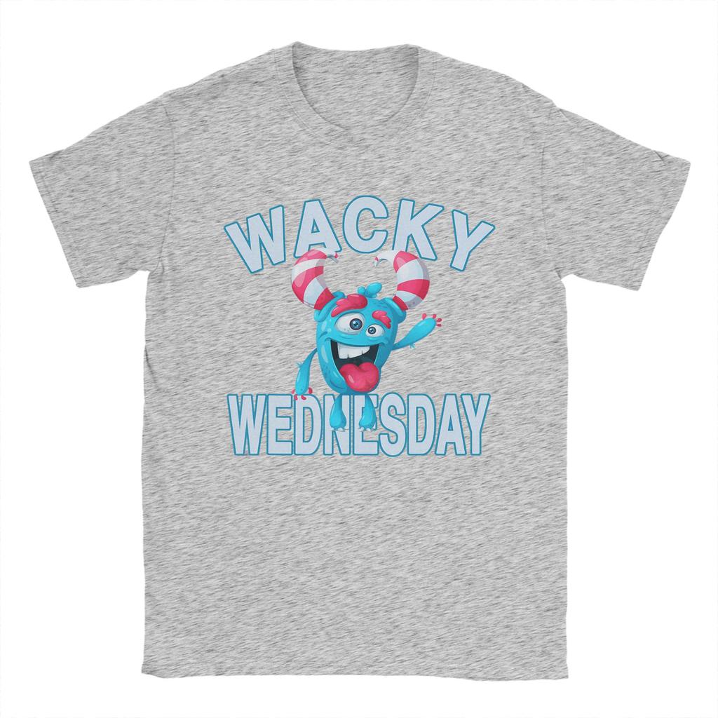 Wacky Wednesday Spirit Week Party Day TShirt Unisex  Leisure Pure Cotton Tee Shirt Crew Neck Short Sleeve T Shirt Unique Clothes