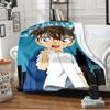 Cartoon Cartoon Detective Conan Printed Blanket, Fashionable Soft Warm Flannel Blanket, Bed Sofa Outdoor Travel Picnic Blanket