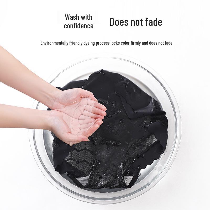 Popular Seamless High-Waisted Light Lace Tummy Control Silk Panties for Women