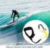 Stand Up Paddle Board Spiralfjäder Ben Fot Rep Surfing Leash för Surfbräda (Gul)