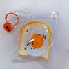 Food-grade silicone squishy toy, double-layer toast squishy, stress-relieving slow-rebound toast, cake and bread squishy toy
