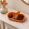 Desk Accessories for Office 3D Printed Pumpkin Glasses Storage Tray, Decorative Desktop Organizer Halloween Home Decor Sunglasses Keys & Jewelry,