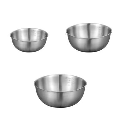 Convenient Storage Bowl Metal Nesting Bowl StainIess Steel Cooking Basins Multifunctional Bowl for Dessert Eggs Beating