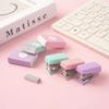 Compact Metal Mini Stapler Set Includes 500 Staples for Paper Binding School Office Supplies Cute Portable Stationery Kit