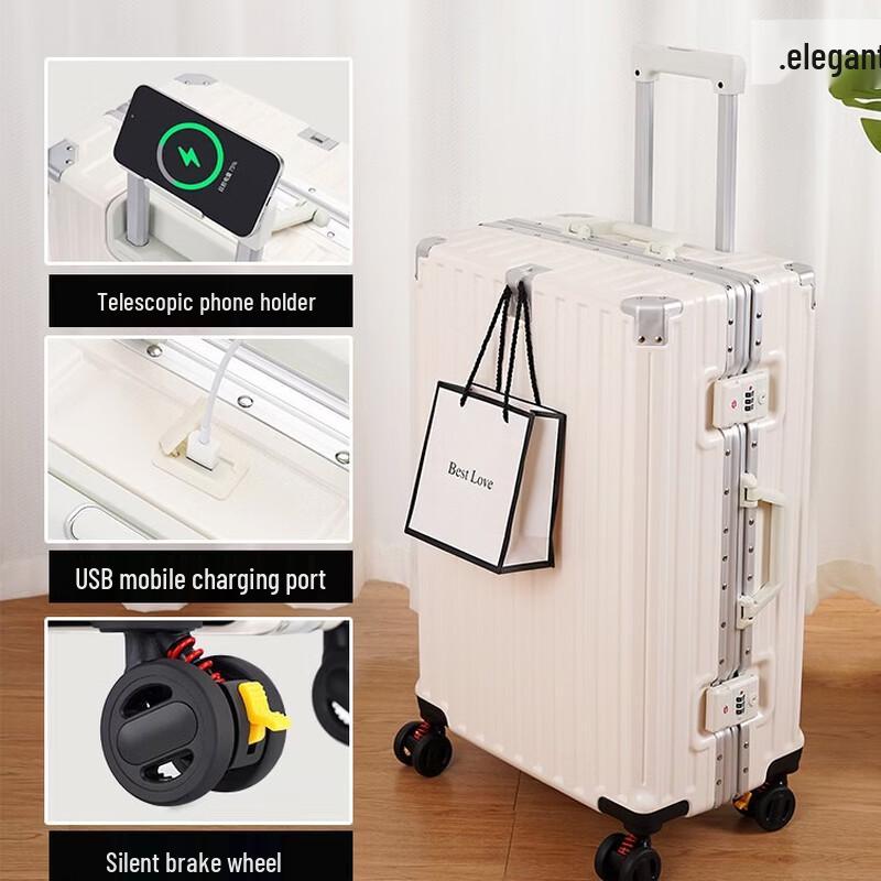 Li Shen Aluminum Frame Suitcase