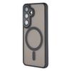 For Samsung Galaxy S25 Magnetic Case WANLONFENG QB Series PC TPU Phone Cover with Screen Film
