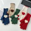 Perfect Gift Korean Style Heart Gloves Touchscreen Thick Warm Winter Mittens Coldproof Riding Gloves Student Wear