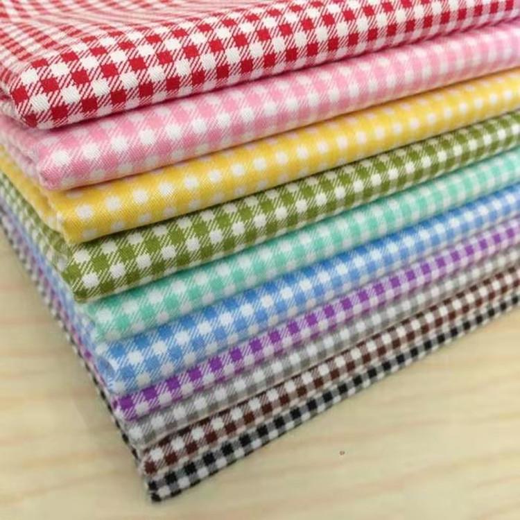 Chaoyang Checkered Twill Cotton Cartoon Fabric, 1.6m Wide, 0.3cm Thick, All-Cotton Bedding and Handmade Projects.