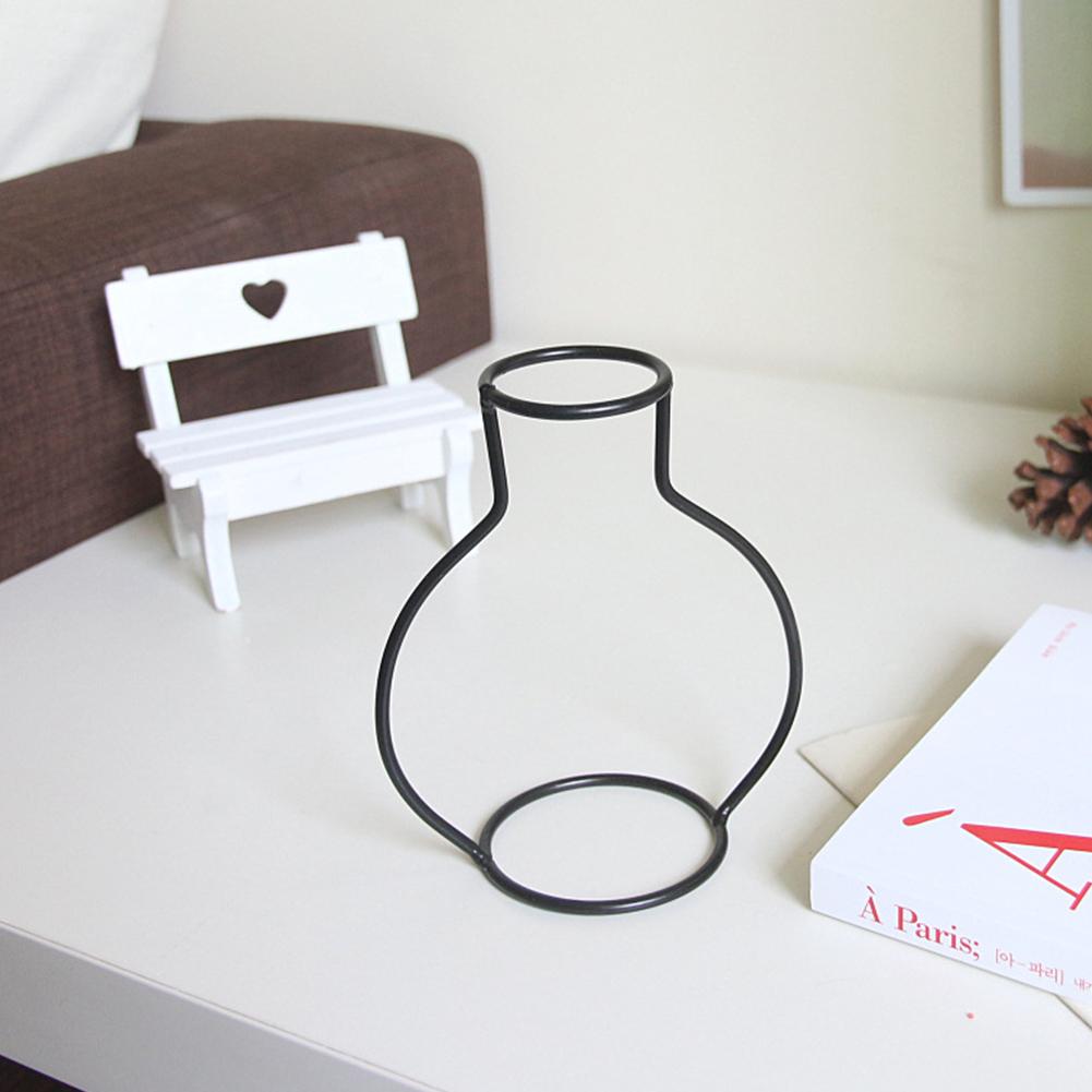 

Новая скандинавская креативная ваза для домашнего декора, золотая стеклянная ваза, гидропонный держатель для растений, железная линия, цветы, украшение для дома и сада