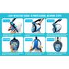 Underwater Scuba Anti Fog  Face Diving Mask Snorkeling Respiratory Masks Safe Waterproof Swimming Equipment for Adult Kids