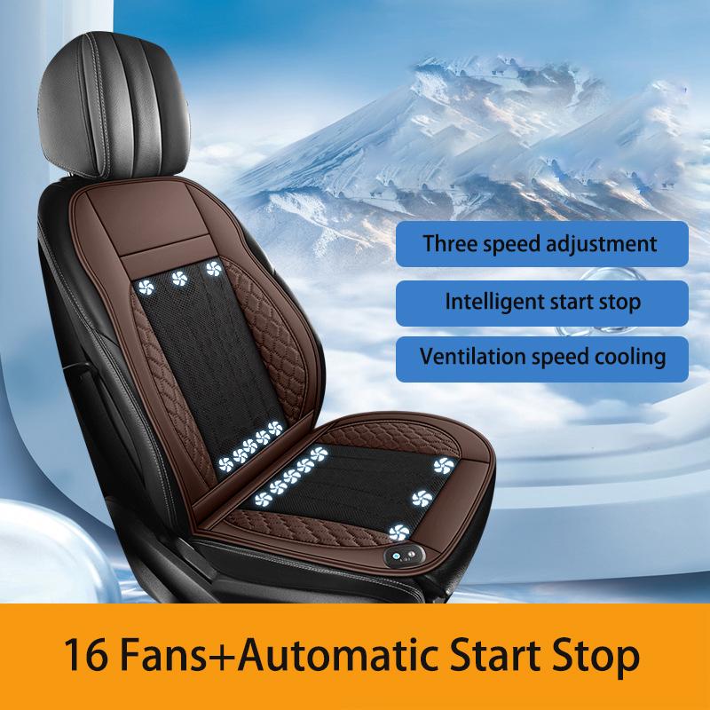 Summer Car Ventilation Seat Cushion Cooling Seat Pad  Automatic Start Stop breathable Seat Cover Car interior Seat Mat