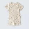 Danish-style Cotton Girls' Summer Pajama Set - Short Sleeve