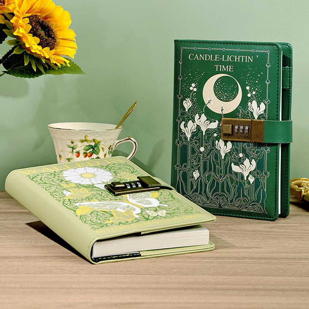 KRGNPLE B6 224-Page Encrypted Diary, Diary, Planner, Cute, Popular Gift for Kids, Schedule Recording (Ukiha)