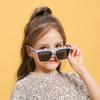 New Large Frame UV Sunshade Silicone Childrens Trendy Sunglasses Fashion Personality 23040