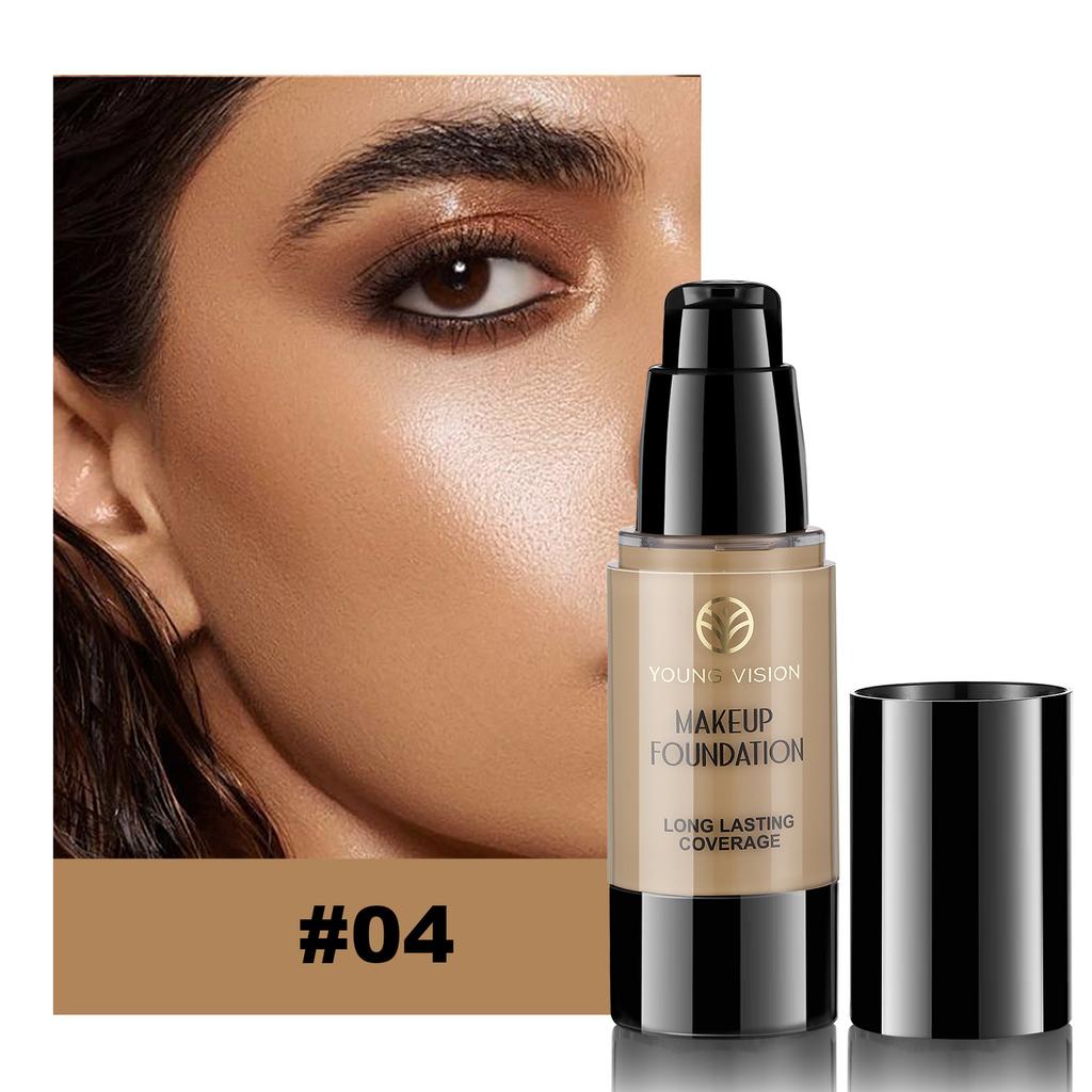 Weiße Flüssigfoundation Cosplay Gesicht Make-up Basis Langanhaltend Wasserdicht Hohe Deckkraft Abdeckstift Foundation Make-up für Frauen