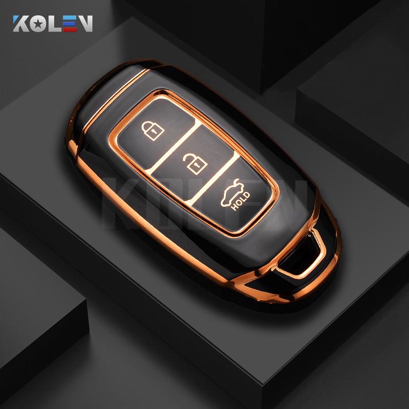 

Fashion Tpu Car Remote Key Case Cover Shell Fob For Hyundai I30 Ix25 Elantra Kona Solaris Azera Grandeur Ig Tm Accent Santa Fe
