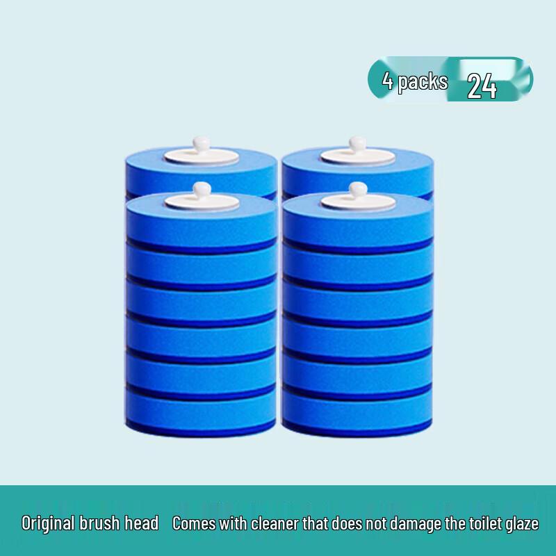 Minoes Disposable Toilet Brush with 24 Replacement Heads