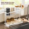 Double-Layer Desktop Cup Holder Household Inverted Drainage Rack Tea Set And Tea Cup Storage Organizer Kitchen Accessories