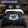 Biancheria da letto a tema Swansea City Set 3 Pezzi Copripiumino Biancheria da letto Decorativa Per Stanza Adolescenti Decorazione Casa