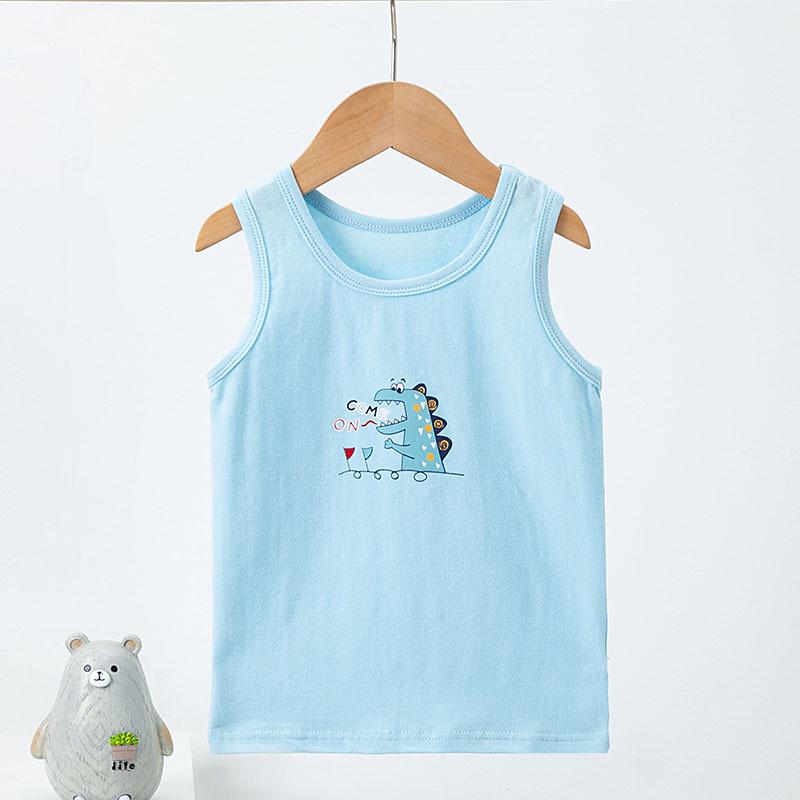 Children's Trendy Cotton Vest: Thin, Elastic Camisole for Boys & Girls - Perfect Summer Base Layer.