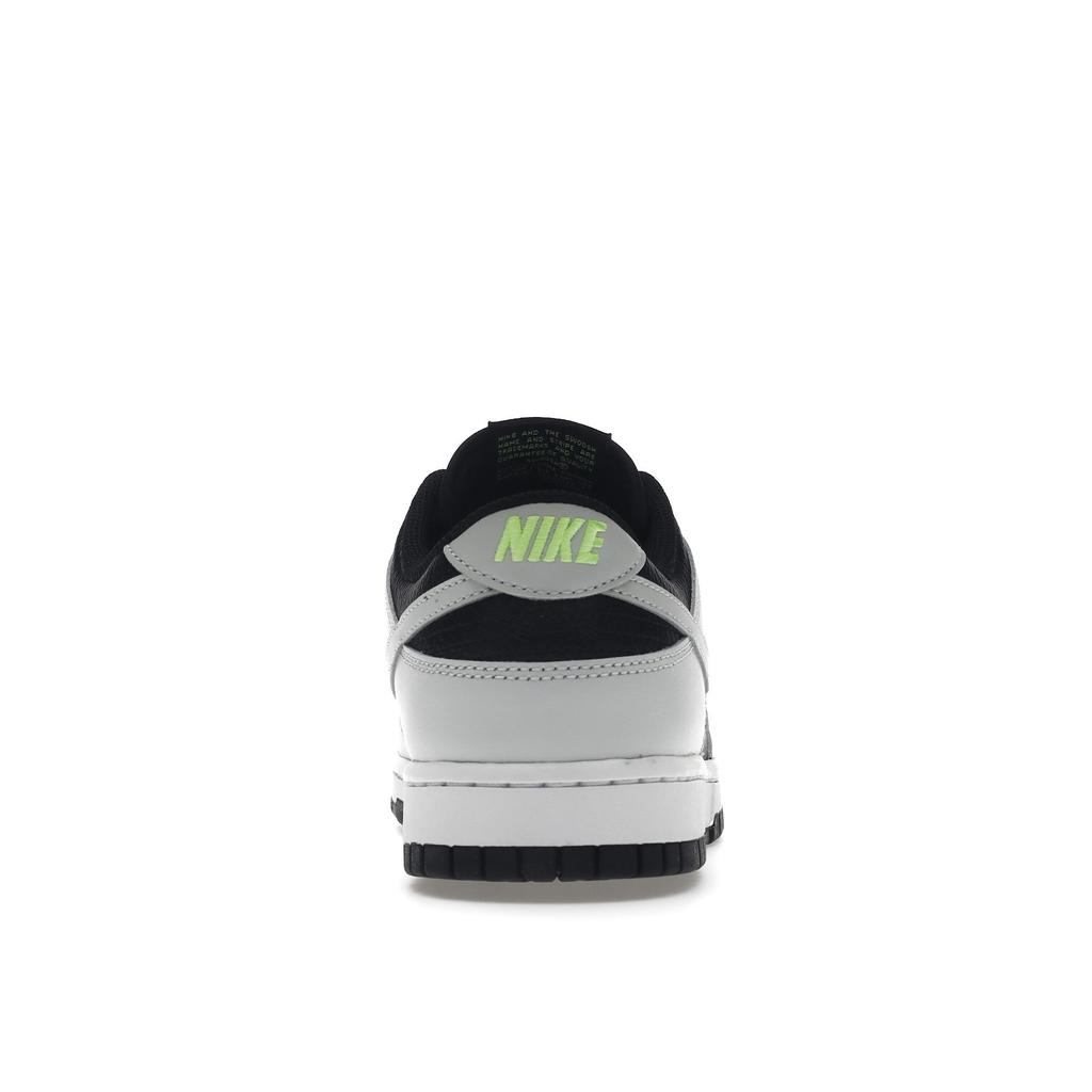 Nike Dunk Low Reverse Panda Neon Men Sneakers White Black Volt FD9756-001