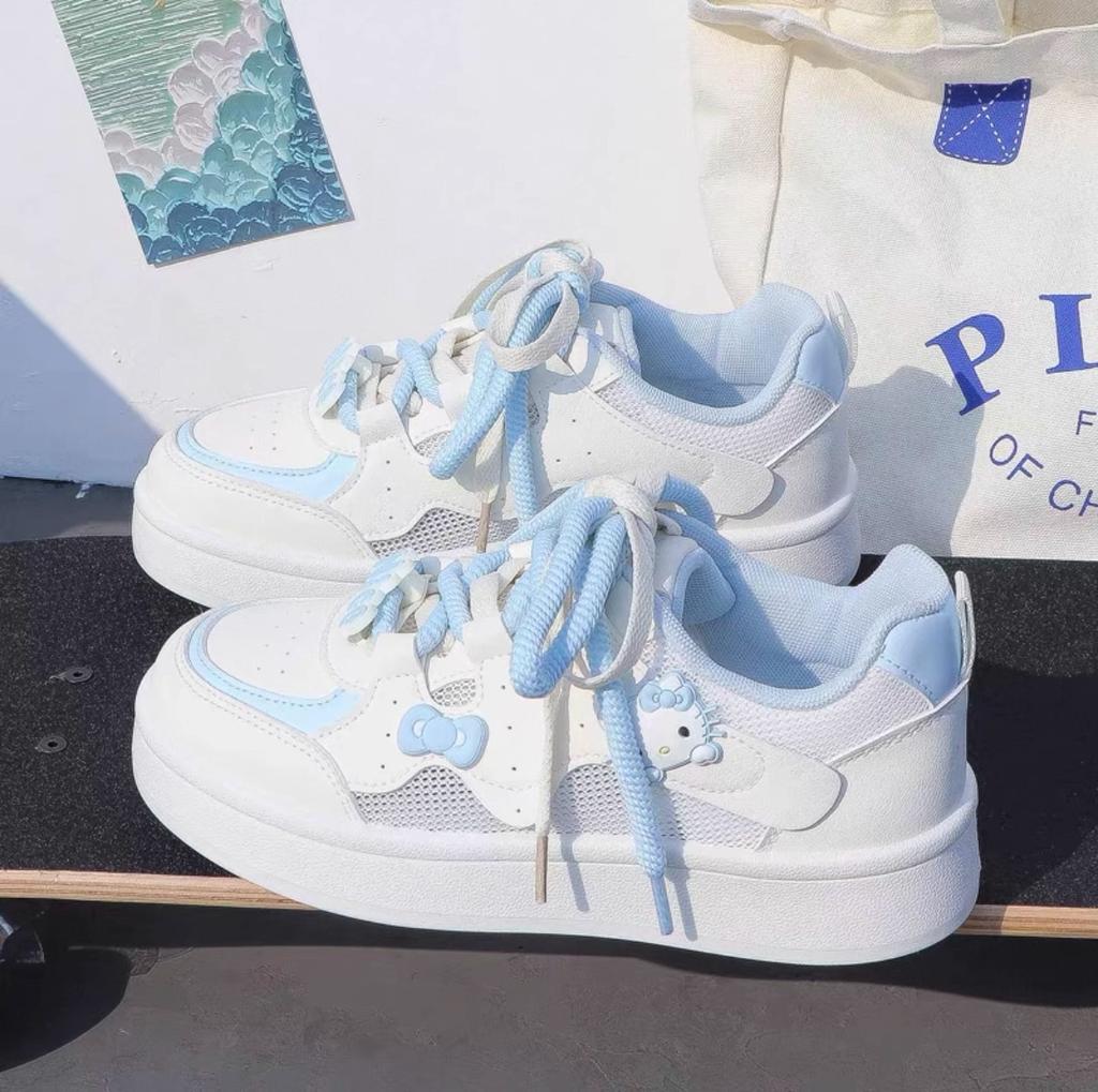 New Cute Student Board Shoes Casual Women Breathable Thick-soled Korean Version Mesh 2025 Little White Shoes Spring and Summer Versatile Design