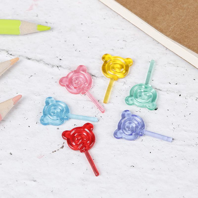 6Pcs/Set 1:12 Candy Lollipop Doll House Toys Children Gift Dollhouse Miniature