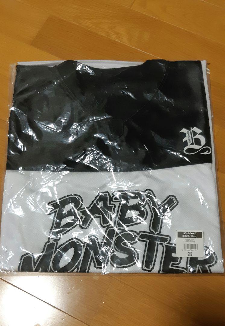 

[USED] BABYMONSTER Game Shirt, Black, Men s, with Trading Card