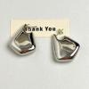 Vintage Ins Style Geometric Triangle Smooth Earrings New Punk Fashion Earrings Studs Women's Party Jewelry Accessories